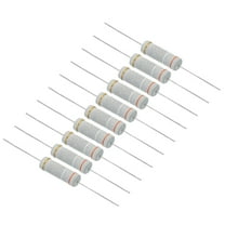 Uxcell 5W 0.39 Ohm 5% Carbon Film Resistor, Axial Electronic Components Resistors, 10 Pack