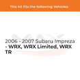 thumbnail image 2 of Max Advanced Brakes - Brake Kit for 2006 2007 Subaru Impreza WRX WRX Limited WRX TR Front Replacement Drilled Slotted Black Coated Disc Brake Rotors and Ceramic Brake Pads, 2 of 9