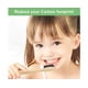 thumbnail image 3 of 32 piezas de cepillos de dientes de bambú biodegradables, cepillo de dientes natural, cepillo de dientes de bambú de madera compostable con cerdas delgadas y suaves para adolescentes y adultos (negro, 3 of 4