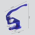 thumbnail image 3 of Hand Press Tool Machine For Eyelet Grommet snap buttons sewing Portable Dies Or Double Caps Rivets Kits, 3 of 4