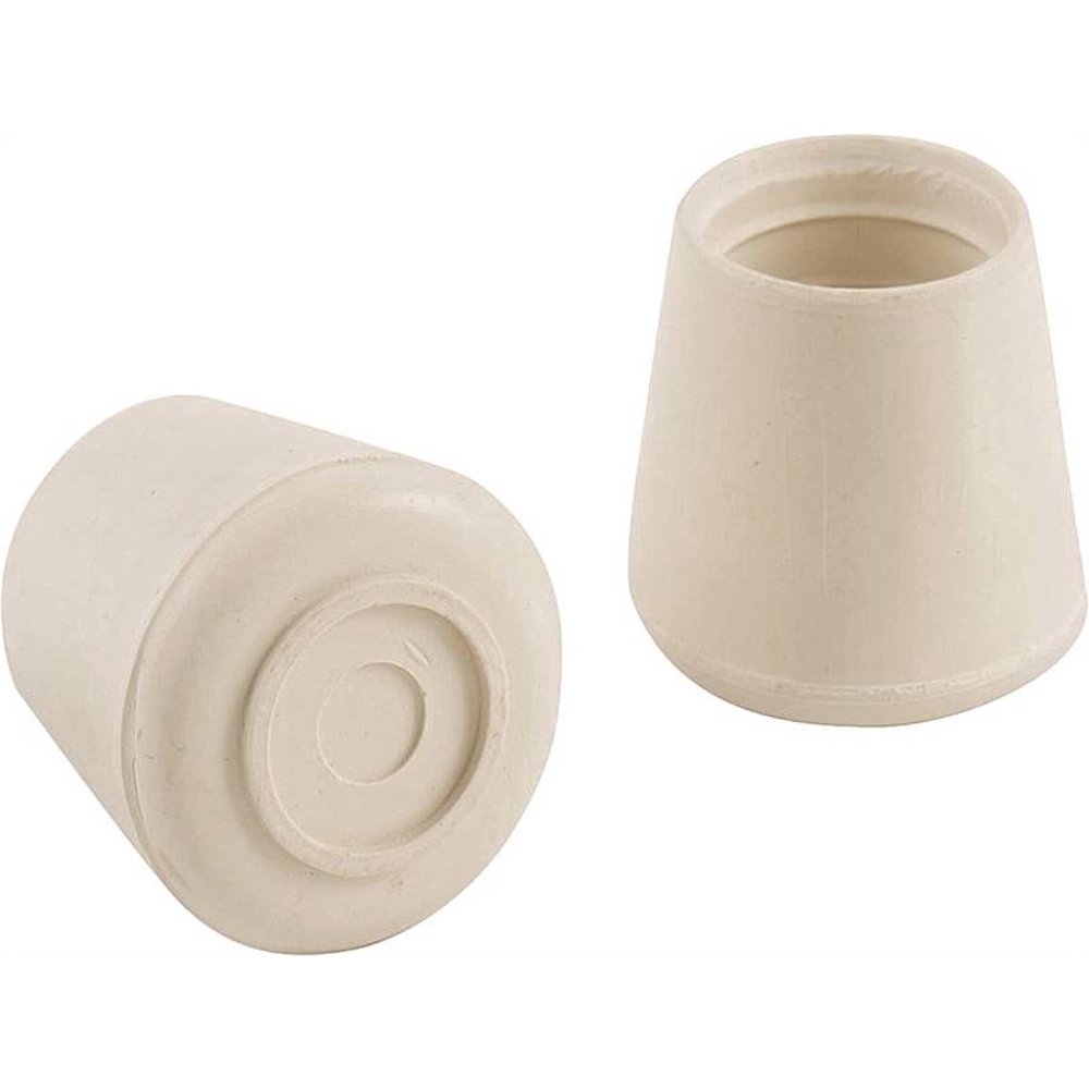 7526411,FURNITURE LEG TIPS,RUBBER ROUND ,Size In=1/2,Color=White