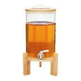 thumbnail image 3 of 2 Gallons Glass Drinks Jar Beverage Dispenser with Spigot Tabletop Lemonade Dispenser Jar, 3 of 19