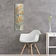 thumbnail image 6 of Luxe Metal Art 'Tall Tangerine Flowers 1' by Silvia Vassileva Metal Wall Art, 12" x 36", 6 of 9