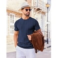 thumbnail image 4 of Camisa de punto COOFANDY camiseta casual de manga corta con cuello redondo para hombre, 4 of 6