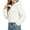 White-Kinrui girls fleece jacket, variant on Girls Faux Fur Crop Coat Hooded Fleece Jacket Fuzzy Winter Fall Thermal Shearling Fluffy Overcoat Size 5-13 Years