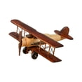 thumbnail image 3 of Adorno de biplano de madera, pequeñas decoraciones navideñas, modelo de avión artesanal para Estilo B, 3 of 9