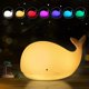 thumbnail image 1 of Luz Nocturna Para Niños - Luz Nocturna De Ballena De Silicona Led - Luz Nocturna Con Interruptor,11 Feliz Sencillez, 1 of 5