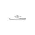 thumbnail image 2 of ARAIYA FINE JEWELRY 14K White Gold Lab-Grown Marquise-shape Diamond Solitaire Engagement Ring (1/5 Cttw, D-F Color, VS1 Clarity) Size 5, 2 of 7