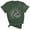 Dark Green, variant on Womens Sunrise Graphic T-Shirt Casual Round Neck Short Sleeve Summer Tee Vintage Nature Inspired Sun Print Fashion Top