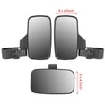 thumbnail image 4 of Motorcycle Side Mirror, Black Mirror Easy To Adjust Wide Ranger Vision 8 X 4.5inch  For Motorcycle, 4 of 8