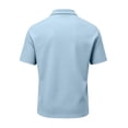 thumbnail image 6 of Golf Shirts for Men Quick Dry Performance Polo Short Sleeve Collared Shirt Light Blue L, 6 of 8