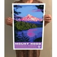 thumbnail image 4 of Mount Hood National Forest Vintage Travel Poster / Postcard WPA Style Retro Oregon, 4 of 4