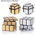 thumbnail image 4 of Mirror Cube Set, Mirror Blocks 3x3x3 Mirror Speed Cube Set Bundle Mirrored Cube Pack Puzzle Toys Silver Gold Pack of 2, 4 of 4