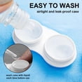 thumbnail image 4 of Modixun 8 Pack Clear Contact Lens Case with Inserter/Remover & Tweezer, 4 Colors Leak-Proof Bulk Contact Cases with Box, Contact Lenses Holder Kit with L/R Mark, Style B, 4 of 7