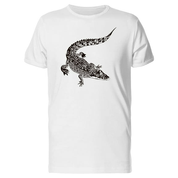 Crocodile In B&W T-Shirt Men -Image by Shutterstock, Male Large