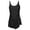 Black, variant on lnmuld & Youth Girls Adjustable Strap Tankini Dress Swimsuit for Beach & Pool Size:12-13 Years