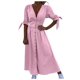 thumbnail image 1 of Vestido de terciopelo con cuello alto, manga larga y bolsillos para mujer - Corte holgado informal, poliéster, para uso diario - Tallas S-XXL, 1 of 6