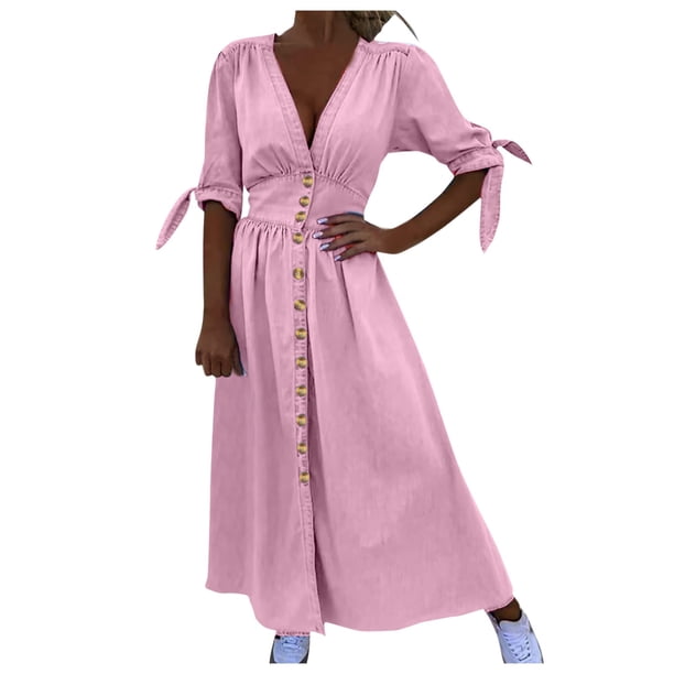 Vestido de terciopelo con cuello alto, manga larga y bolsillos para mujer - Corte holgado informal, poliéster, para uso diario - Tallas S-XXL
