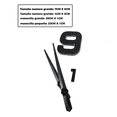 thumbnail image 2 of Reloj Para Pared 3d Grande En Madera Números En Negro 90cm Nightfall black, 2 of 7