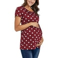 thumbnail image 4 of SAYFUT Plus Size Women Maternity Tops T-Shirt Ladies Summer Casual Pregnancy Blouse Tee, 4 of 5