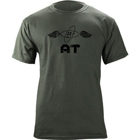 Aviation Apparel - Vintage Navy Aviation Electronics Technician AT Rating Badge Veteran T-Shirt