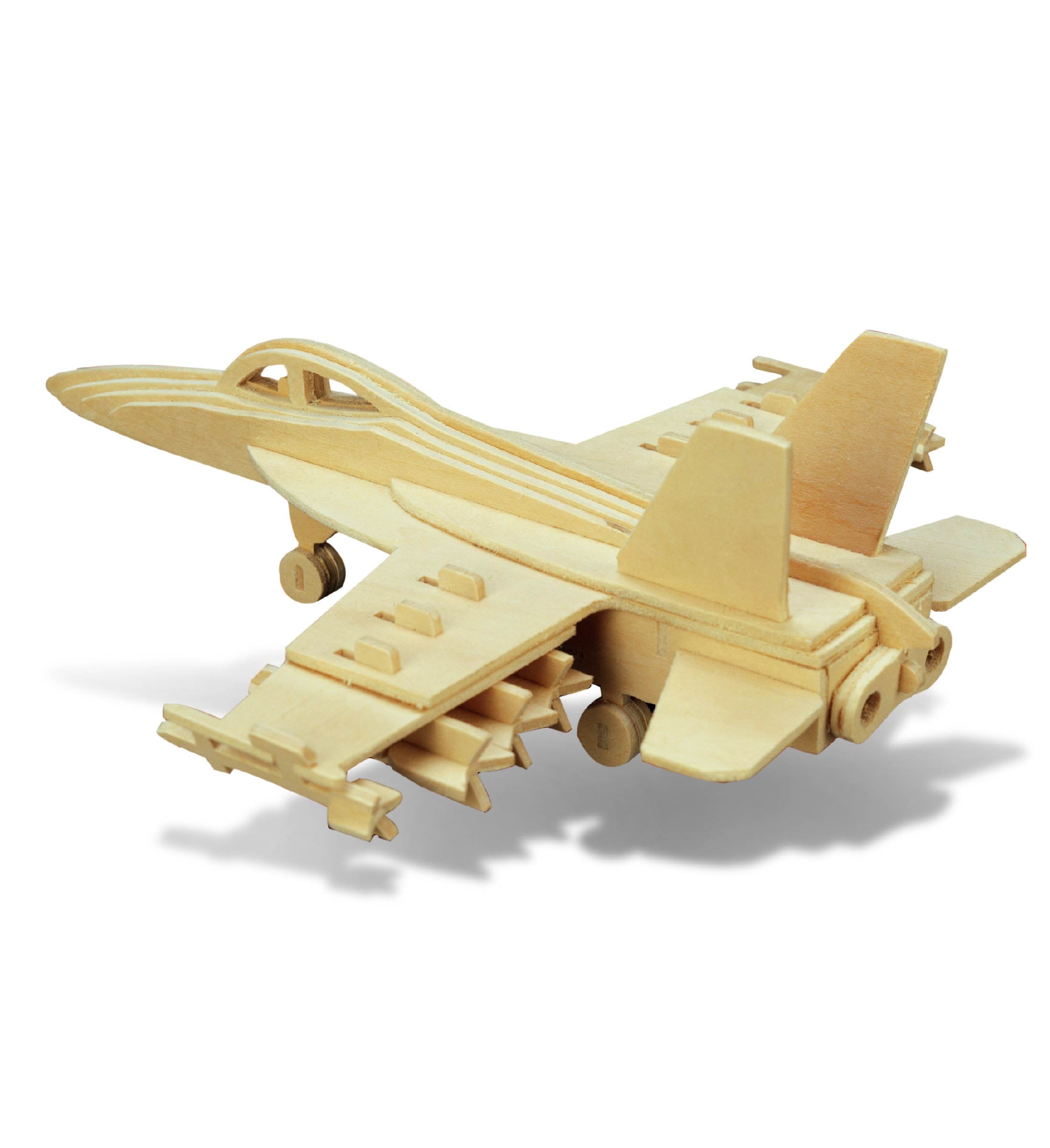 8-1/4-Inch Airplane Modern 3D Wooden Puzzle 
