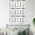 thumbnail image 4 of Arrow Decor Wall Hanging Tapestry, Hand-drawn Arrow Pattern with Little Cute Hearts Native Romantic Modern Illustration, Bedroom Living Room Dorm Accessories, 40 X 60 Inches, by Ambesonne, 4 of 5
