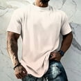 thumbnail image 3 of BRANROY Mens T-Shirts Summer Trendy - Soft Lightweight Relaxed Fit Shirts for Men, Custom Style Athletic Tee for Gym and Outdoor Daily Wear,Beige,L, 3 of 6
