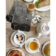 thumbnail image 4 of Ombre Gray Geometric Kitchen Dish Towels for Drying Dishes Set of 2, Modern Abstract Art Waffle Weave Microfiber Hand Tea Bathroom Towels Quick Dry & Absorbent Towel 15.7x23.6, 4 of 7