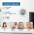thumbnail image 3 of Mini Thermometer Hygrometer Indoor 2 Pieces Lcd Room Thermometer Humidity Meter Digital Indoor Room Temperature Meter White(2023 Hot 2024 New), 3 of 5