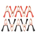 thumbnail image 4 of 10pcs 30A Crocodile Spring Clamp Red & Black Car Battery Clip Cables Alligator  Charger  Voltage Testing Tool Accessory,R and B, 4 of 7