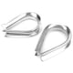 thumbnail image 2 of Abrazadera de acero inoxidable para cables marinos con guardacabos de anillo protector para seguridad de cables, 2 of 8