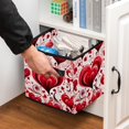 thumbnail image 5 of LOVE Foldable Storage Baskets with Handle, 10.8"x10.5"x10.6" Cube Organizer - Large Capacity Storage Bin Cubes, 5 of 6