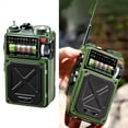 thumbnail image 3 of Radio Solar de Emergencia con Bluetooth para Exteriores, Alarma Manual para Acampar, Multibanda, Prevención de Terremotos., 3 of 5