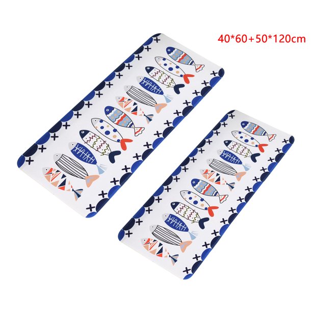 Worallymy, 2 uds., alfombrilla de puerta de dibujos animados, alfombrilla de franela para pies, antideslizante, para cocina, pasillo, sala de estar, dormitorio, alfombras para suelo Worallymy JD735799982