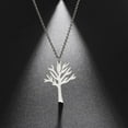 thumbnail image 7 of TYHLZJ Silver Leafless Tree Pendant, Stainless Steel Necklace, Original Design Women's Jewelry Gift, 7 of 7