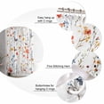 thumbnail image 5 of Small Stall Shower Curtain 36x72 Inch Narrow Half Size Elegant Spring Floral Bath Curtains Bathroom Decor Watercolor Botanical Butterfly Waterproof Fabric Shower Curtain Set with Hooks 36 Inch, 5 of 6