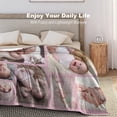 thumbnail image 5 of Custom Blanket with Photos Personalized Picture Collage Blankets Soft Sofa Blanket,Gift for Mother's Day,Family,Friends,Lovers,Dog Blue 35.4"X27.6", 5 of 6