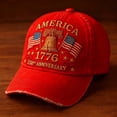 thumbnail image 4 of Usa 250th Anniversary Cap - America 250th Anniversary Baseball Cap for Men Cool Washed Distressed Baseball Cap, 4 of 4