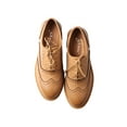 thumbnail image 2 of TMA EYES Baroque Retro carved British Style Lace-up Oxford Women's Casual Leather Shoes, 2 of 5