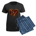 thumbnail image 5 of CafePress - Heart Patch For Cafe Press S Women's Dark Pajamas - Women's Short Sleeve Print T-Shirt and Pants Dark Cotton Pajama Set, 5 of 7