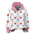 thumbnail image 3 of Valentines Day Blouses for Women Lapel Collared Long Sleeve Button Up Valentine Heart Dressy Top, 3 of 5