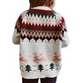 thumbnail image 3 of hirigin Women Christmas Sweater, Knit Pullover Long Sleeve Crew Neck Elk Winter Tops for Casual Daily, 3 of 9