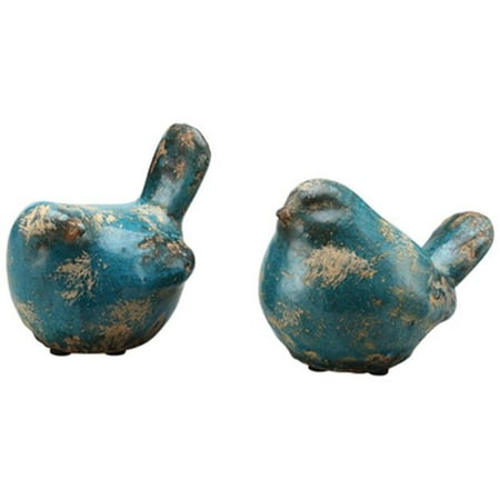 Stoneware Bird - DA1697ATV 6 in. Stoneware Bird Decoration, 2 Assorted