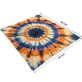 thumbnail image 4 of Orange Purple Blue Tie Dye Mandala Pattern Blanket,Comfortable Soft Flannel Throw Blanket,All Season,Warm Lightweight Blankets for Sofa Bed Couch Living Room Chair,50"x60", 4 of 4