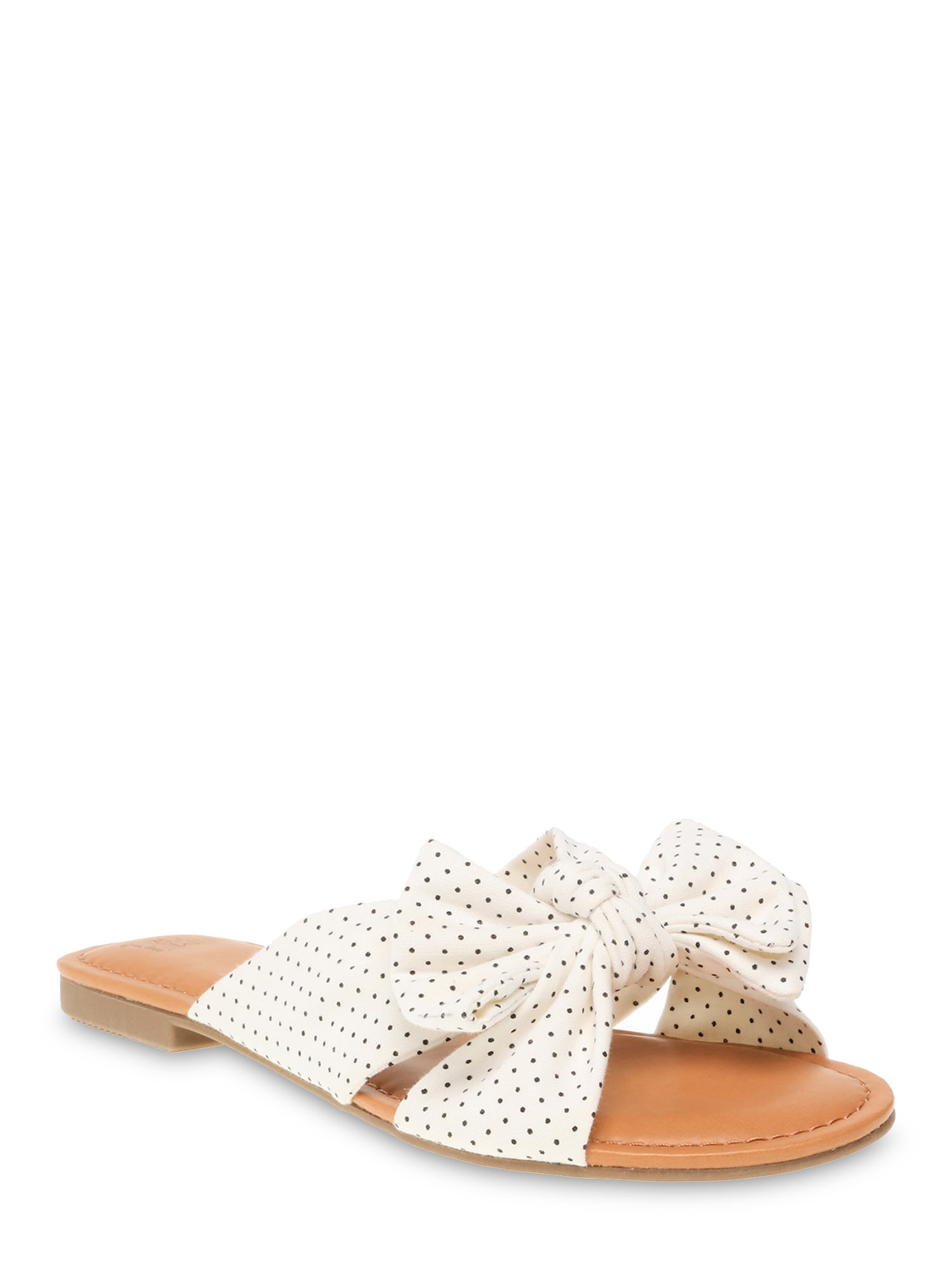 women's slide sandals with bow