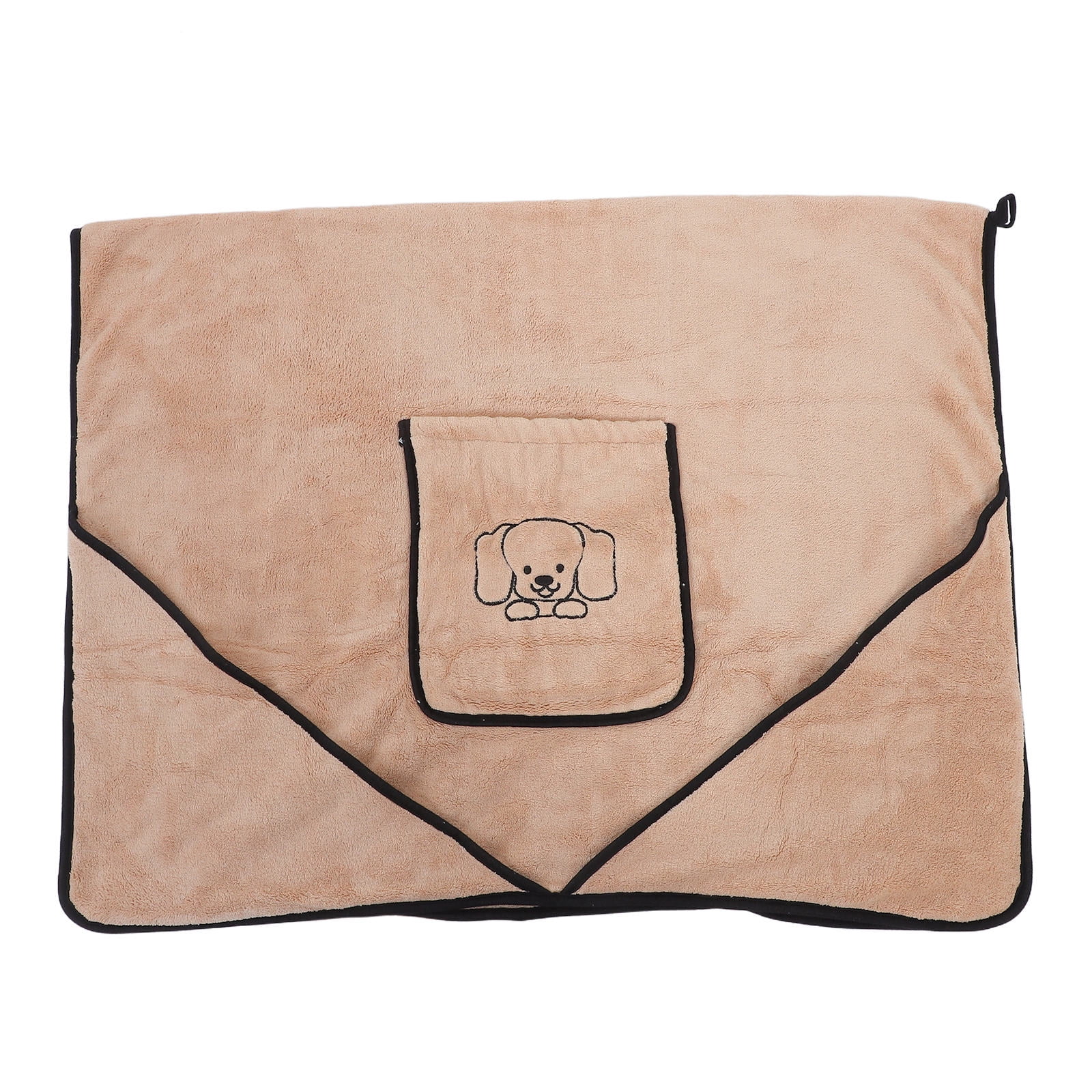 Toyandona Absorbent Pet Blanket with Hand Pockets Quick Dry Coral Fleece
