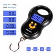 thumbnail image 2 of Weed Scale, gancho digital, 50 kg, pantalla LCD, ABS, negro/azul/naranja, 2 of 3