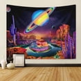 thumbnail image 3 of Tapiz para colgar en la pared Galaxy Planet Trippy Cosmic Desert, 3 of 3