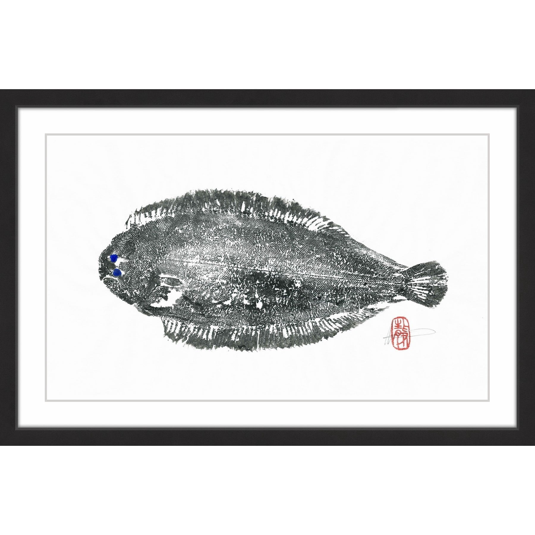 "Dover Sole" Framed Painting Print
